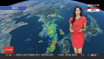 [날씨] 밤사이 시간당 최대 70㎜ 폭우…내일 다시 낮더위