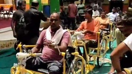 दौसा: ट्राई साइकिल पाकर खिले दिव्यांगों के चेहरे, कहा- धन्यवाद सरकार