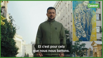 Zelensky salue le "peuple libre" ukrainien à l'occasion de la fête de l'indépendance