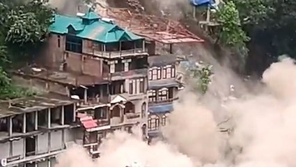 Landslide destroys homes in India after heavy monsoon rain