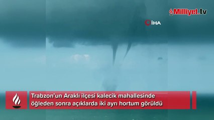 Trabzon’da çifte hortum