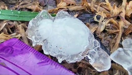 Chuva de granizo aconteceu em São Joaquim e em Balneário Gaivota
