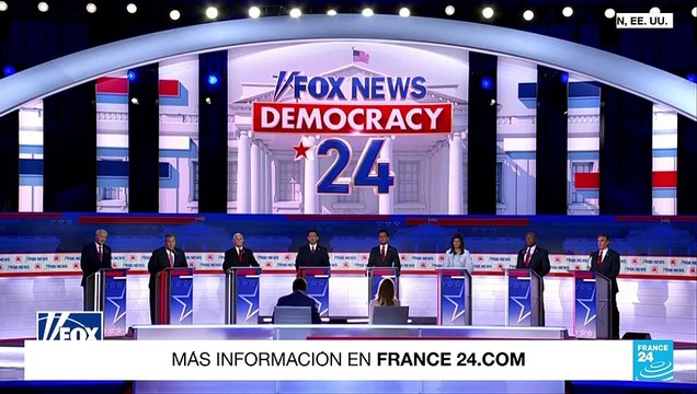 Con Trump ausente, precandidatos republicanos intercambiaron ataques en el primer debate del partido