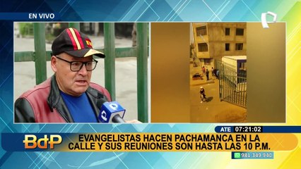 Ate: denuncian que evangélicos se apropian de vía pública y hacen bulla hasta la noche