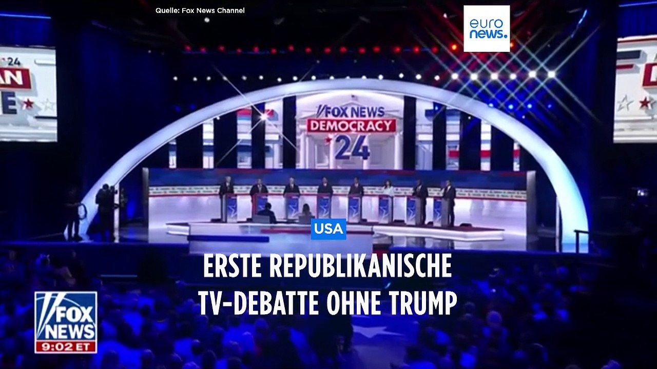 Ohne Trump: Erste TV-Debatte der Bewerber für die US-Präsidentschaftskandidatur