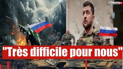 Zelensky craque : "Difficile de le nier" face aux obstacles russes