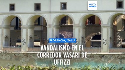 Detenidos dos turistas por pintar grafitis en el corredor Vasariano de Florencia