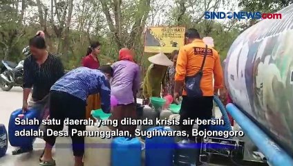 BPBD Bojonegoro Dropping 1,2 Juta Liter Air Bersih ke Wilayah Terdampak Kemarau di Bojonegoro