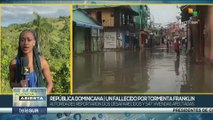 República Dominicana: Paso de la tormenta tropical Franklin causa daños en el país