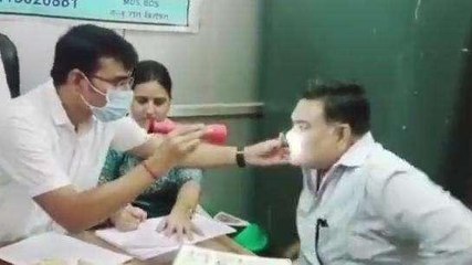 नीमच : स्वच्छता सर्वेक्षण में अच्छी रैंक लाने के लिए दांतों की जांच कराने पहुंचे 300 शहरवासी,