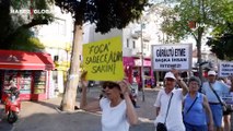 Foça'da deniz ve kıyı kirliliği protestosu!