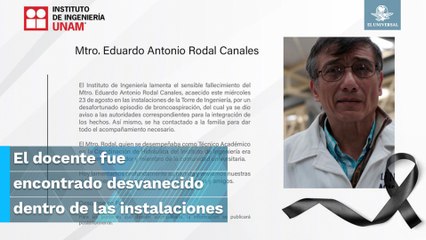 Muere otro maestro en la UNAM