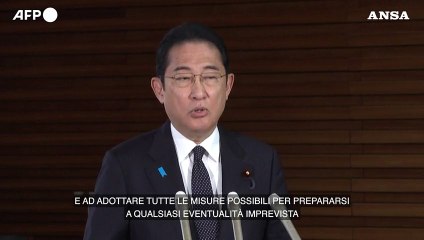 Giappone, Kishida: "La Corea del Nord fermi il lancio del satellite"