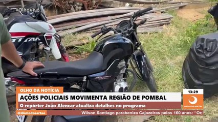 Operação ‘Pombal Segura’ recupera duas motos e um chassi de uma terceira motocicleta
