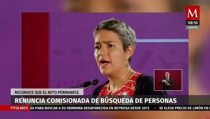 Renuncia comisionada de búsqueda de personas, reconoce que el reto permanece