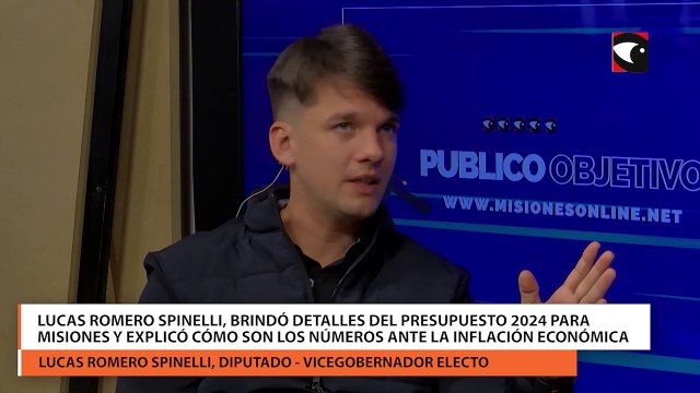 Lucas Romero Spinelli, brindó detalles del presupuesto 2024 para Misiones y explicó cómo son los números ante la inflación económica
