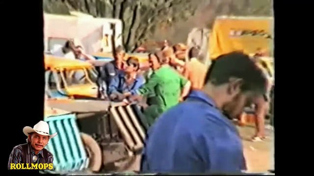 ROLLMOPS EN COURSE DE STOCK-CAR A NEUENBURG EN ALLEMAGNE DU 22 SEPTEMBRE 1985 ROLLMOPS