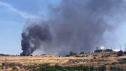 Incendio en el vertedero de Cortes