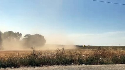 Incendio en el vertedero de Cortes