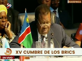 Pdte. Namibia Hage Geingob: Esperamos que la BRICS no se divida como la ONU