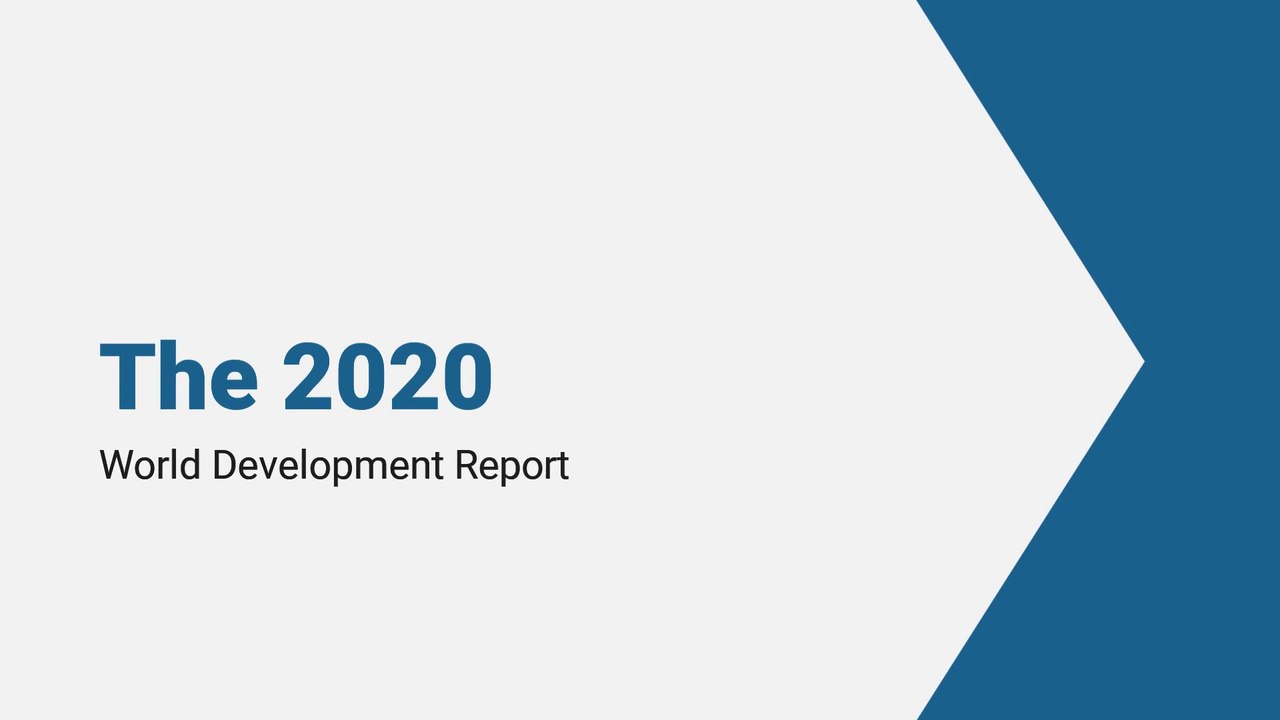 The 2020 World Development Report