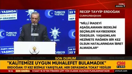 Erdoğan'dan AK Parti 22. Kuruluş Yıldönümü Programı’nda önemli açıklamalar
