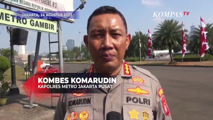 Kurangi Polusi Udara, Polda Metro Semprot Jalanan Ibu Kota Pakai Water Cannon