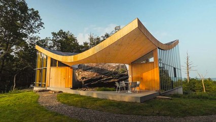 Inside A Family Home Built Around A 12,000-Year-Old Boulder