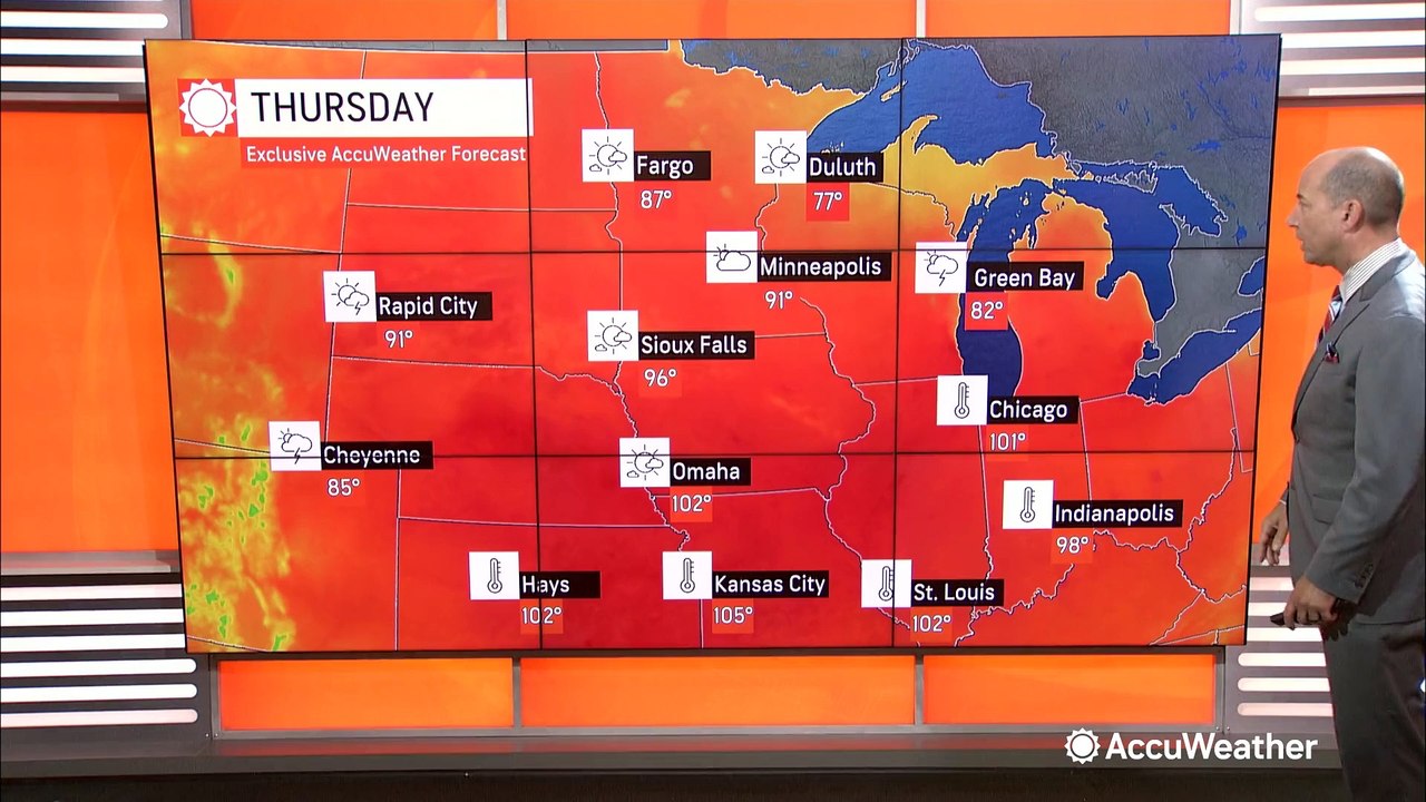 Heat dome brings record temperatures to central US
