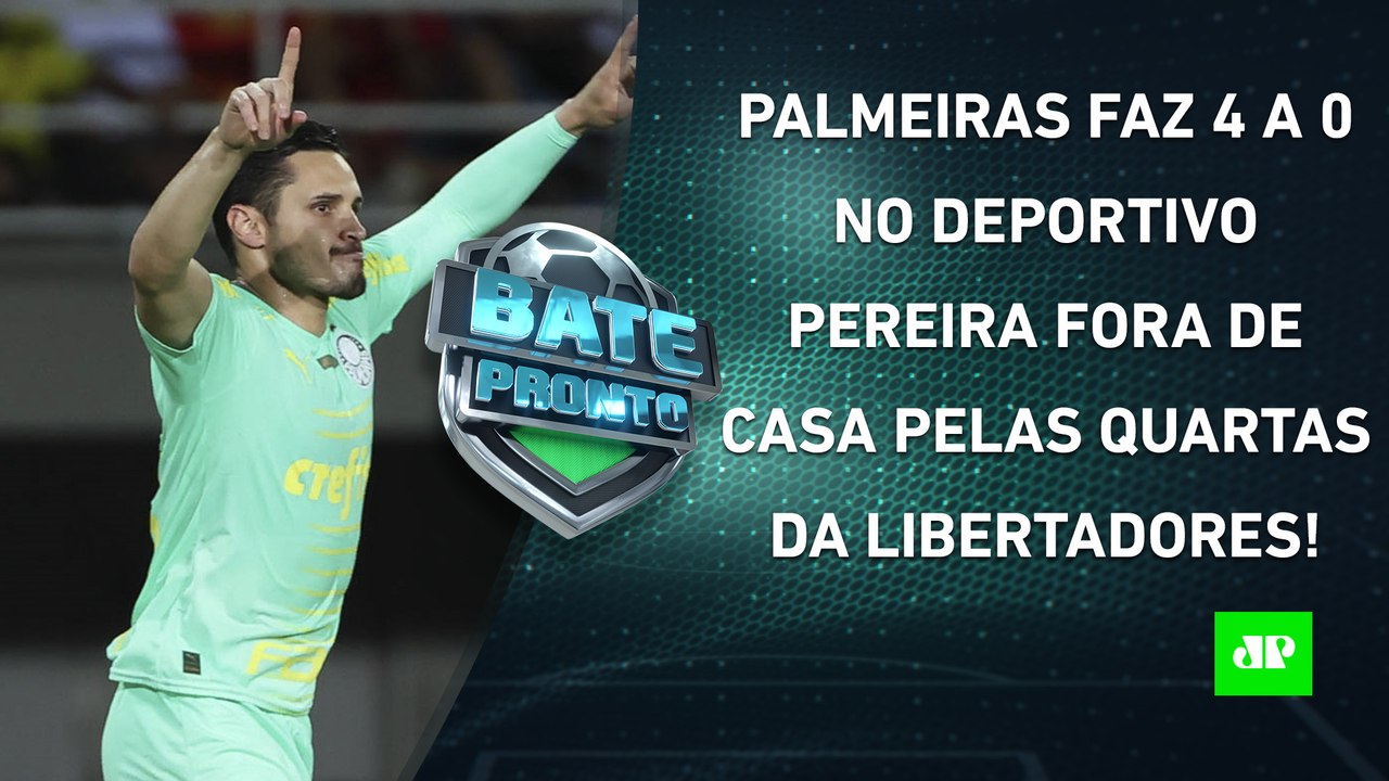 Palmeiras DÁ SHOW, ATROPELA Deportivo Pereira e ENCAMINHA VAGA à SEMI da Libertadores | BATE PRONTO