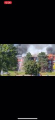 Incendie 39 rue Saint-Hubert Châteauguay - Courtoisie Denise Charbonneau