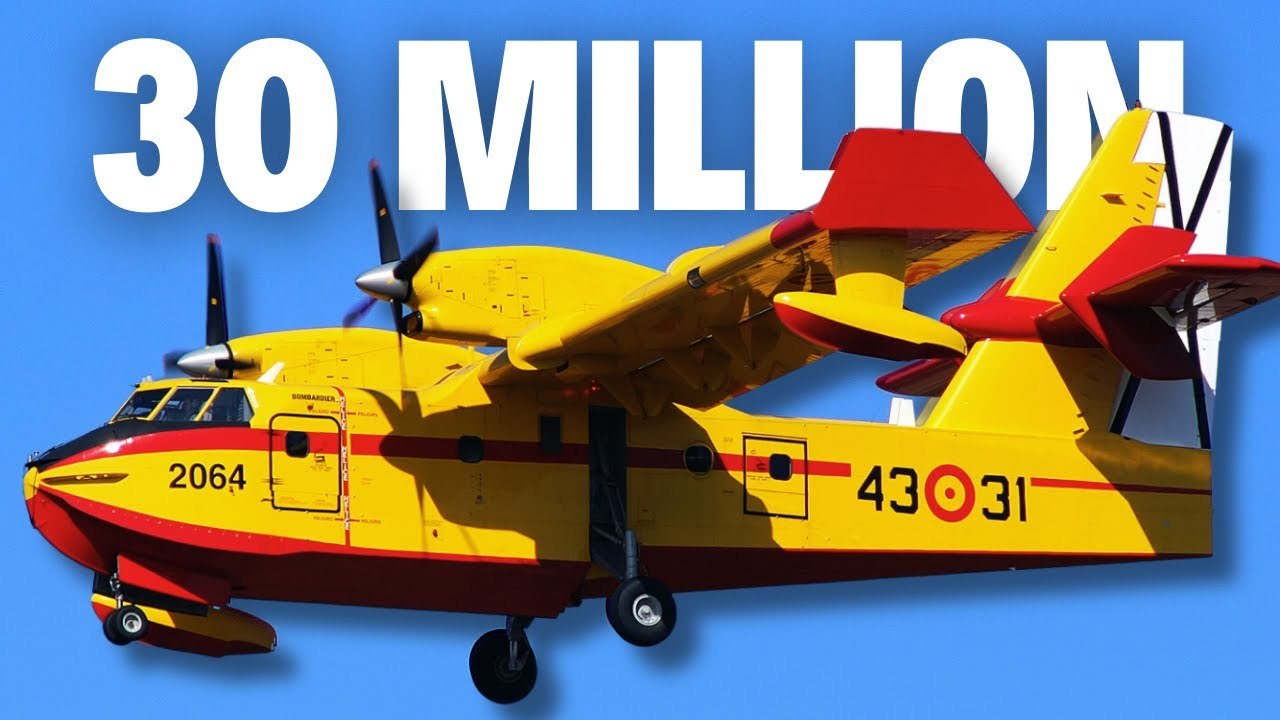 The Incribelde Canadair CL-415 Water Bomber Airplane