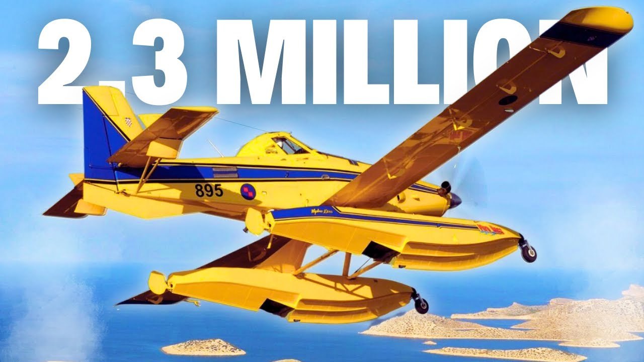 The Incredible Air Tractor AT-802 Water Bomber Airplane