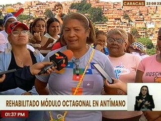 Gobierno de Caracas a través del 1 x10 rehabilitó módulo octagonal en Antímano