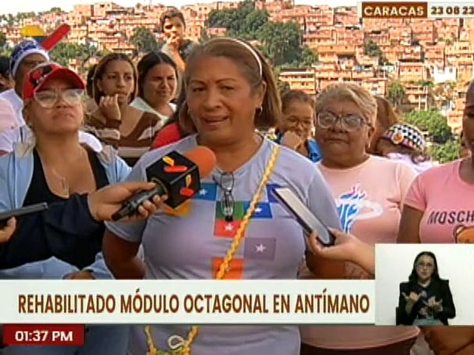 Gobierno de Caracas a través del 1 x10 rehabilitó módulo octagonal en Antímano