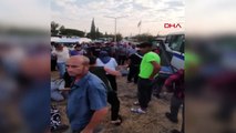 Salihli'de otobüs ile midibüs çarpıştı: 11 yaralı