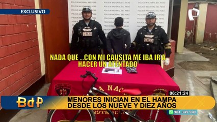 Hasta la fecha van deteniendo a 463 menores por robo y sicariato en el Callao, informó PNP