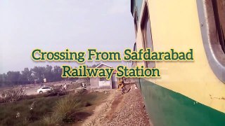 Karakorm Express 42DN After 40 Days Crossing Safdarabad Railway station