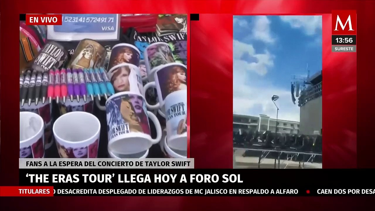 Realizan operativo de seguridad en el Foro Sol por conciertos de Taylor Swift