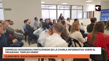 Empresas misioneras participaron de la charla informativa sobre el programa "Empleo Verde"