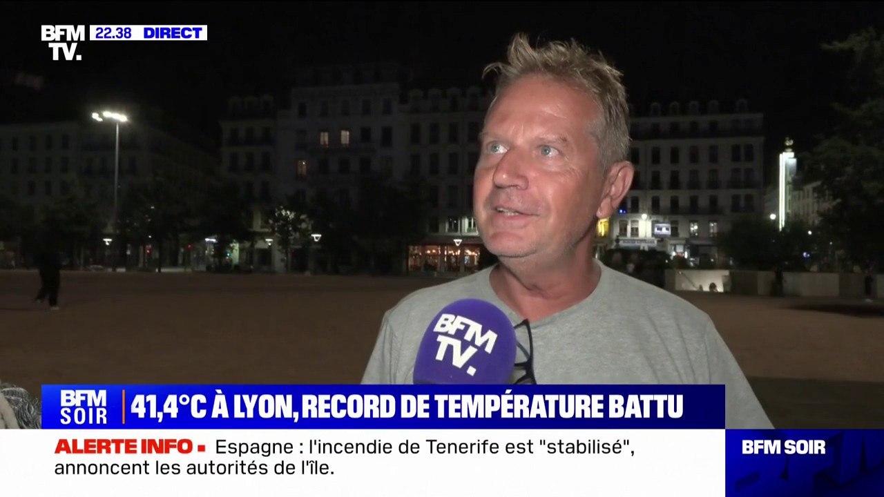"Il faut s'économiser et s'hydrater": À Lyon, où le record absolu de température (41,4°C) a été battu, les habitants tentent de s'acclimater à la chaleur