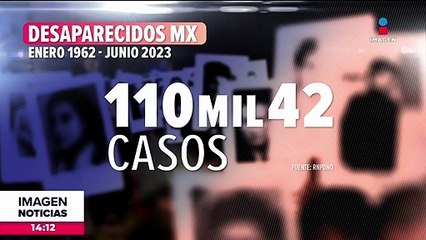 En México hay más de 110 mil personas desaparecidas