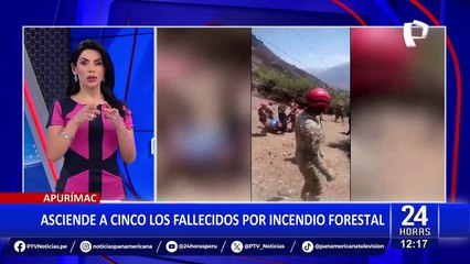 Incendio forestal en Apurímac: confirman cinco fallecidos y 11 heridos