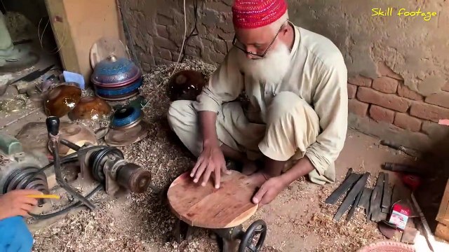 How a Woodworking Master Make Segmented Bowl __ Handmade Segmented Bowl on Custom Lathe Machine
