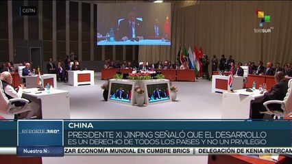 El pdte. chino Xi Jinping subrayó el derecho al desarrollo que poseen todos los países