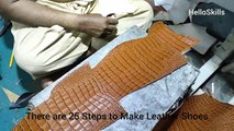 Seven COROCODILE Hides Turned into Luxury Shoes. How Luxury Leather Shoes are Made