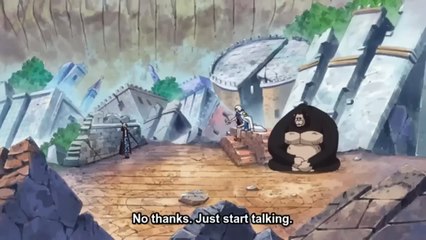 Sengoku cried talking while talking to law's