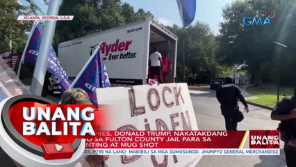 Dating U.S. Pres. Donald Trump, nakatakdang magtungo sa Fulton County Jail para sa fingerprinting at mug shot | UB
