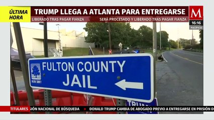 Trump aterriza en Atlanta y se traslada al condado de Fulton