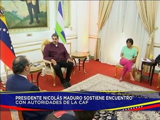 Mandatario Nacional sostuvo encuentro con autoridades de la CAF